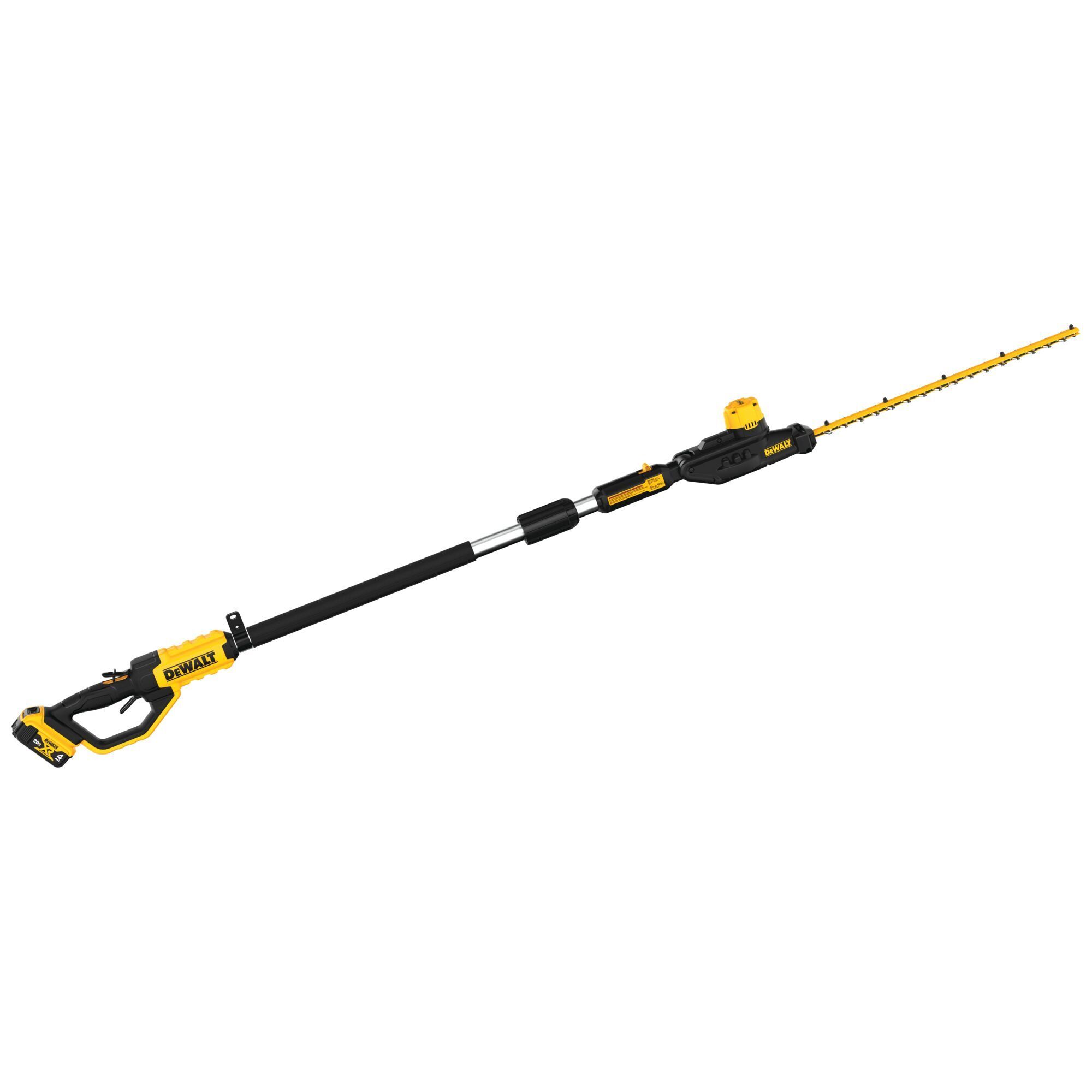 DeWalt 20V Pole Hedge Trimmer Kit — 22in. Blade, 1in. Cut Capacity, 12ft. Max Reach, Model# DCPH820M1